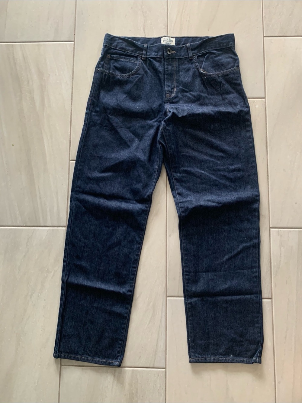 NEW Dark Blue Denim Jeans Boys Size 16 Loose Fit
